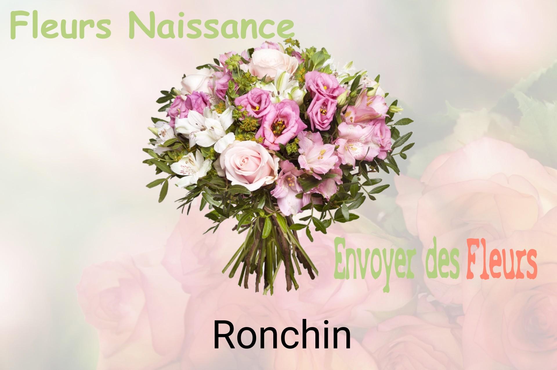 Bouquet de fleurs de naissance livré à Ronchin